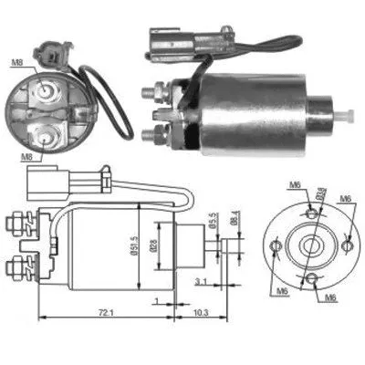 Solenoid Switch, starter (46039)