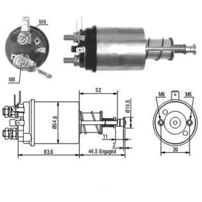 Solenoid Switch, starter (46021)