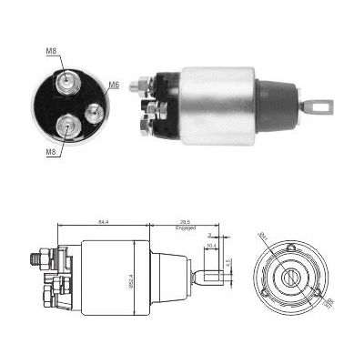 Solenoid Switch, starter (46313)