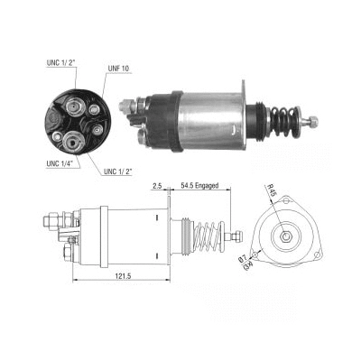 Solenoid Switch, starter (46195)