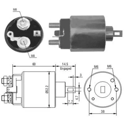 Solenoid Switch, starter (46174)