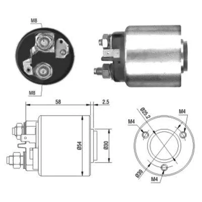 Solenoid Switch, starter (46011)