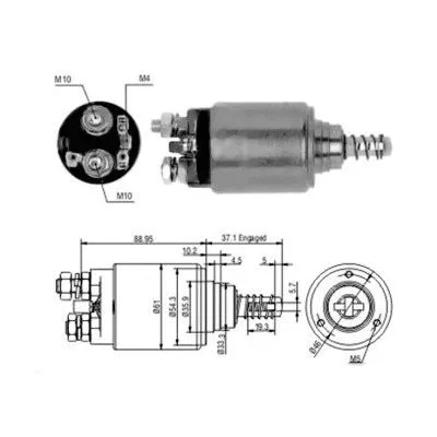 Solenoid Switch, starter (46186)