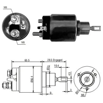 Solenoid Switch, starter (46068)