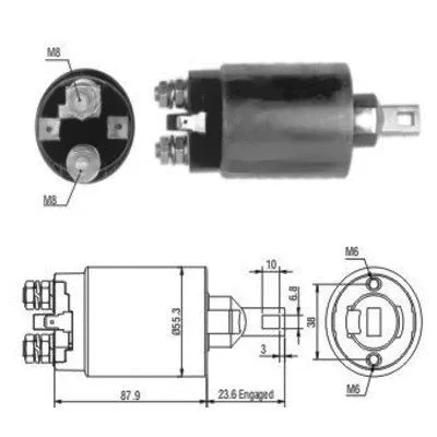 Solenoid Switch, starter (46024)