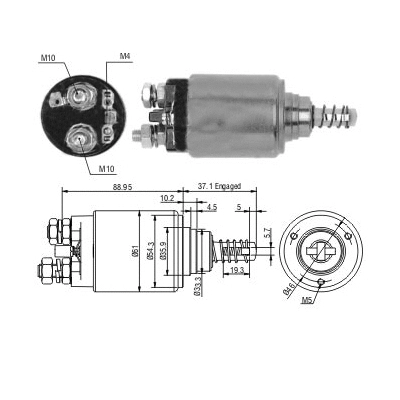 Solenoid Switch, starter (46268)