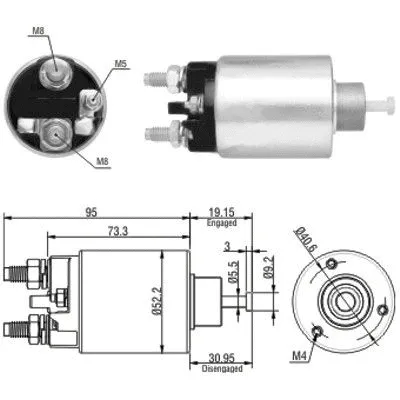 Solenoid Switch, starter (46133)