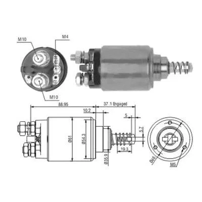 Solenoid Switch, starter (46192)