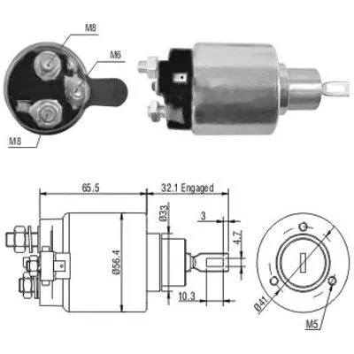 Solenoid Switch, starter (46065)