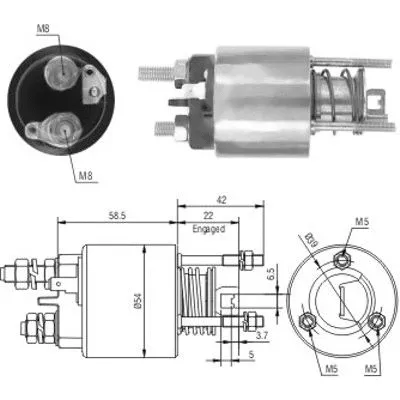 Solenoid Switch, starter (46121)