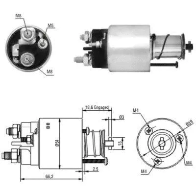 Solenoid Switch, starter (46139)