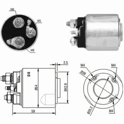 Solenoid Switch, starter (46148)