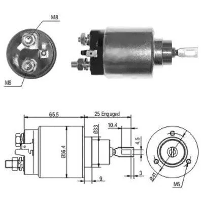 Solenoid Switch, starter (46115)