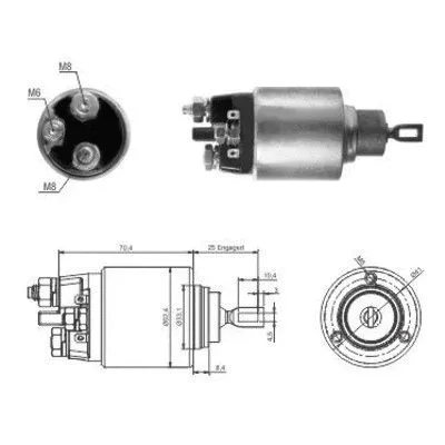 Solenoid Switch, starter (46061)