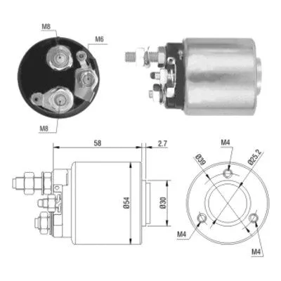 Solenoid Switch, starter (46008)