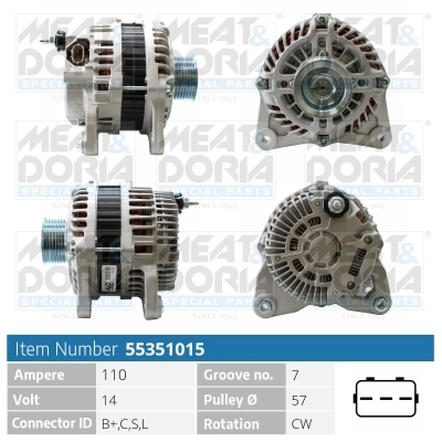 Alternator (55351015)
