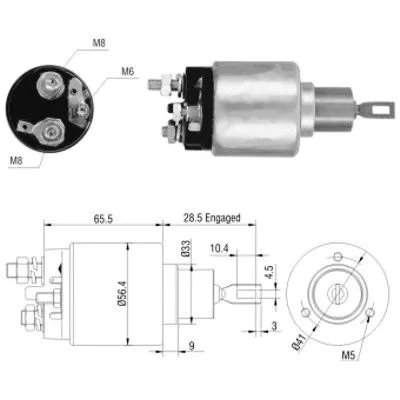 Solenoid Switch, starter (46031)