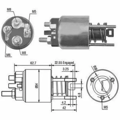 Solenoid Switch, starter (46080)
