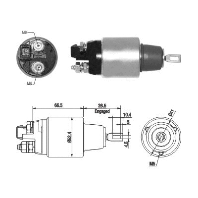Solenoid Switch, starter (46265)
