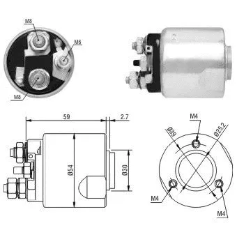 Solenoid Switch, starter (46170)