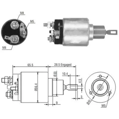 Solenoid Switch, starter (46019)