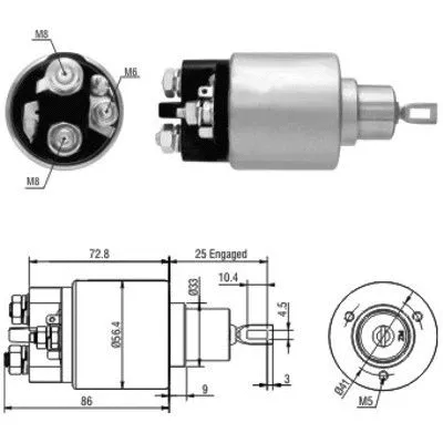 Solenoid Switch, starter (46010)