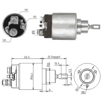 Solenoid Switch, starter (46117)