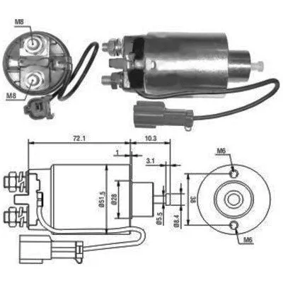 Solenoid Switch, starter (46096)