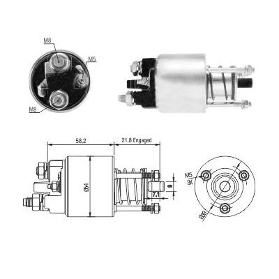 Solenoid Switch, starter (46281)