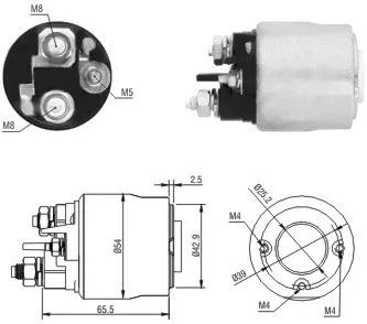 Solenoid Switch, starter (46017)