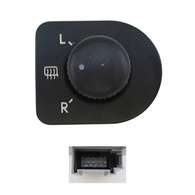 Switch, exterior rearview mirror adjustment (206027)