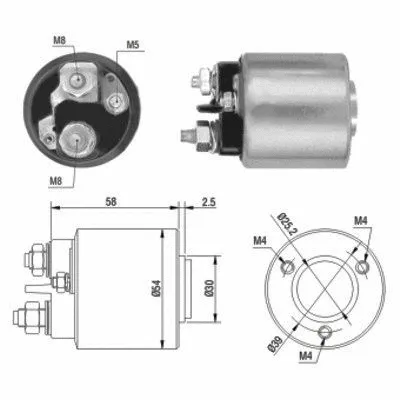 Solenoid Switch, starter (46015)