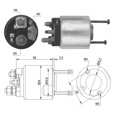Solenoid Switch, starter (46016)