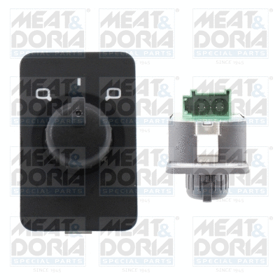 Switch, exterior rearview mirror adjustment (206057)