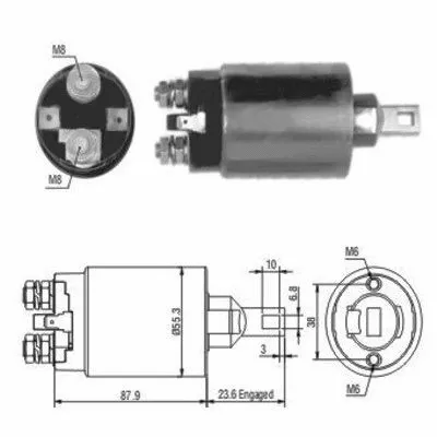 Solenoid Switch, starter (46026)