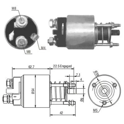 Solenoid Switch, starter (46005)