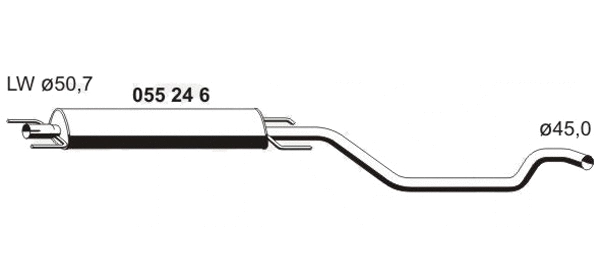 Centre Muffler (OS-624ERNS)