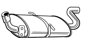 Rear Muffler (VOS-90)