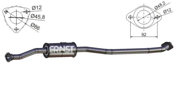 Centre Muffler (TS-271ERNS)