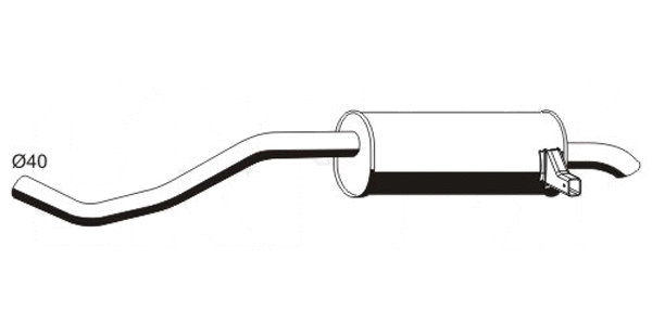 Rear Muffler (RS-427ERNS)