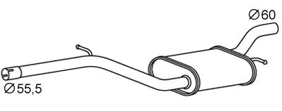 Centre Muffler (VS-665)