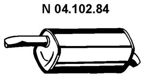 Rear Muffler (FS-625)