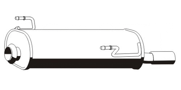 Rear Muffler (PGS-201ERNS)