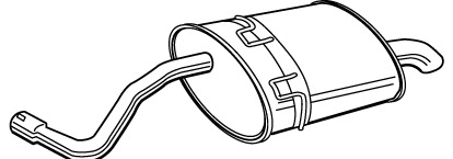 Rear Muffler (MOS-164)