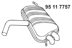 Rear Muffler (VS-391)