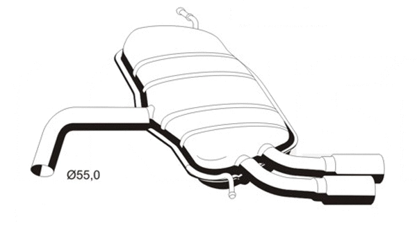 Rear Muffler (AS-292ERNS)