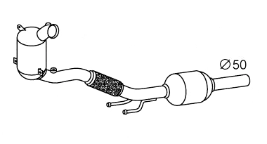 Soot/Particulate Filter, exhaust system (SKK-939)