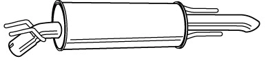 Rear Muffler (OS-544)