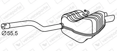 Rear Muffler (SKS-173)