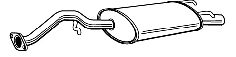 Rear Muffler (MOS-190)